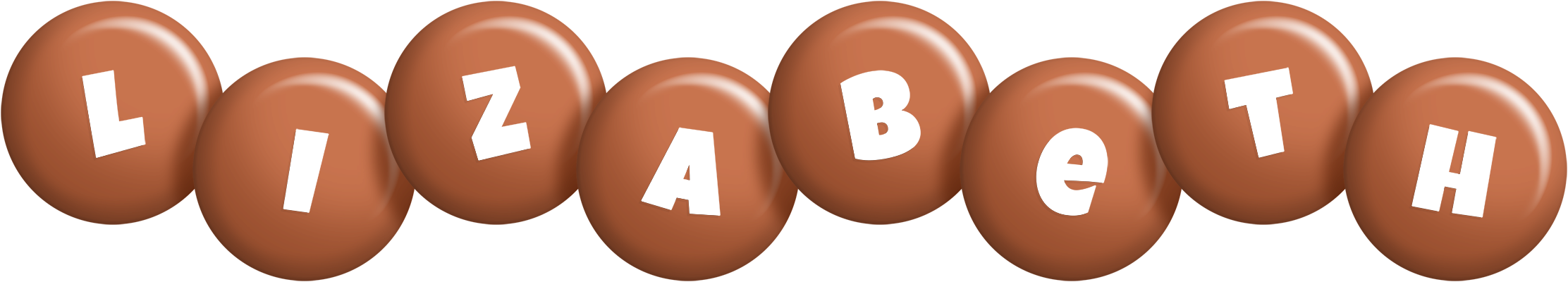 Lizabeth candy-brown logo