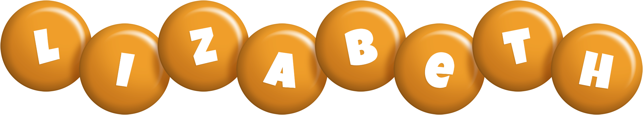 Lizabeth candy-orange logo