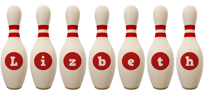 Lizbeth bowling-pin logo
