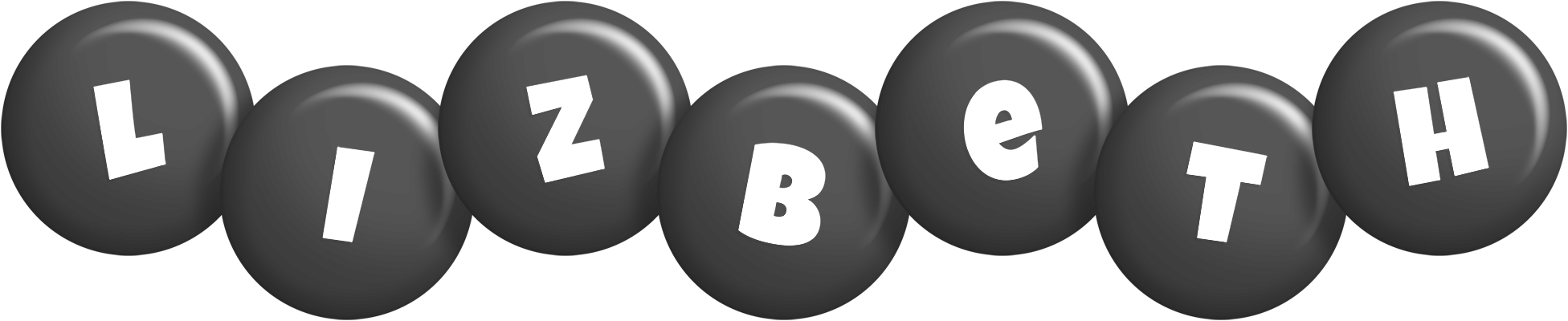 Lizbeth candy-black logo