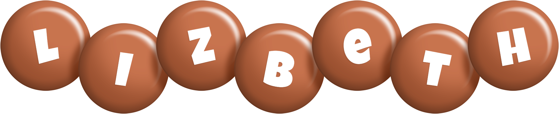 Lizbeth candy-brown logo