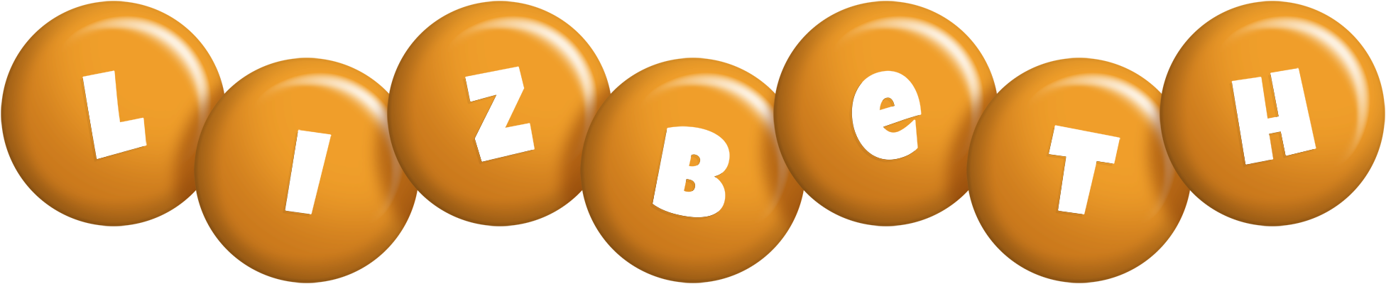 Lizbeth candy-orange logo