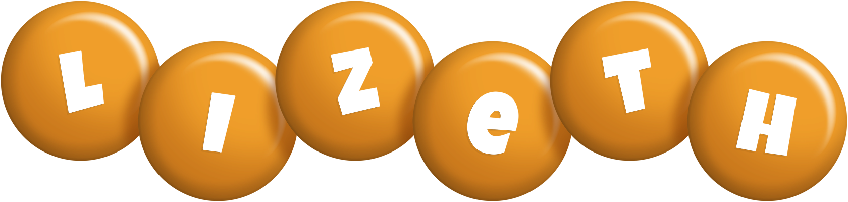 Lizeth candy-orange logo