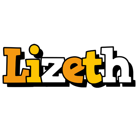 Lizeth cartoon logo