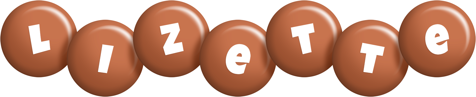 Lizette candy-brown logo