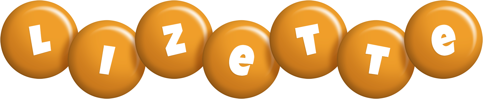 Lizette candy-orange logo