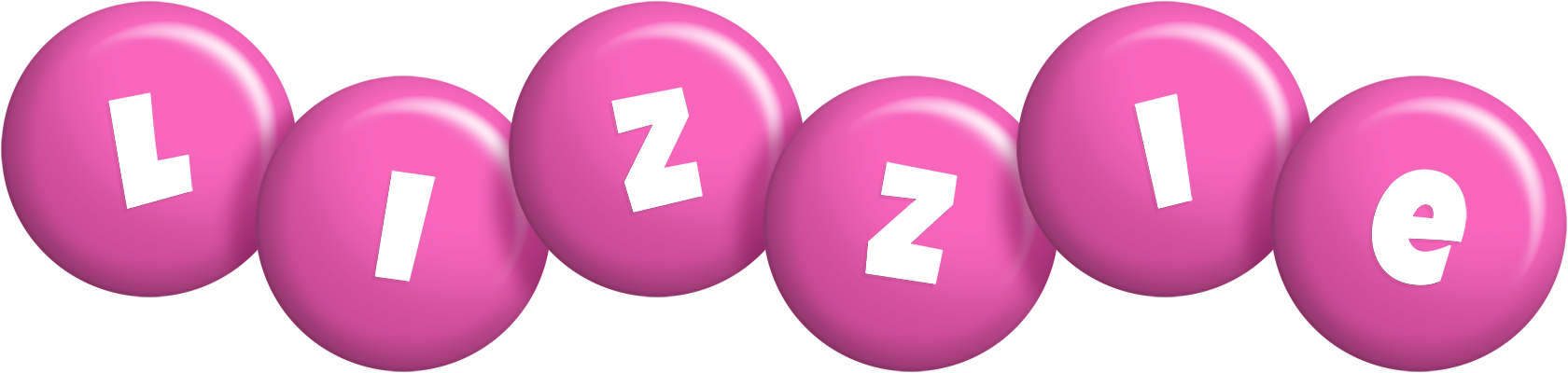 Lizzie candy-pink logo