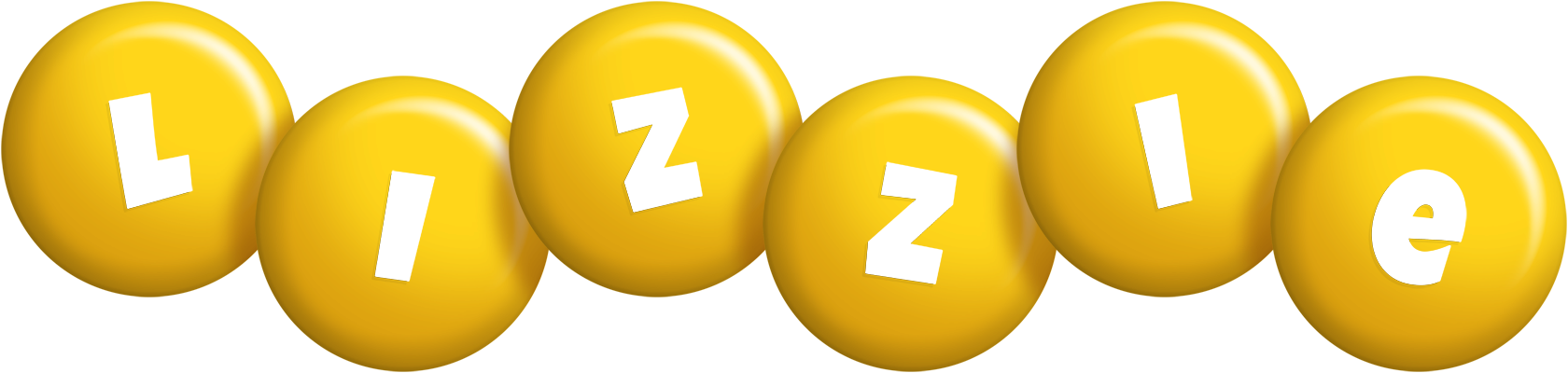 Lizzie candy-yellow logo