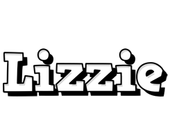 Lizzie snowing logo
