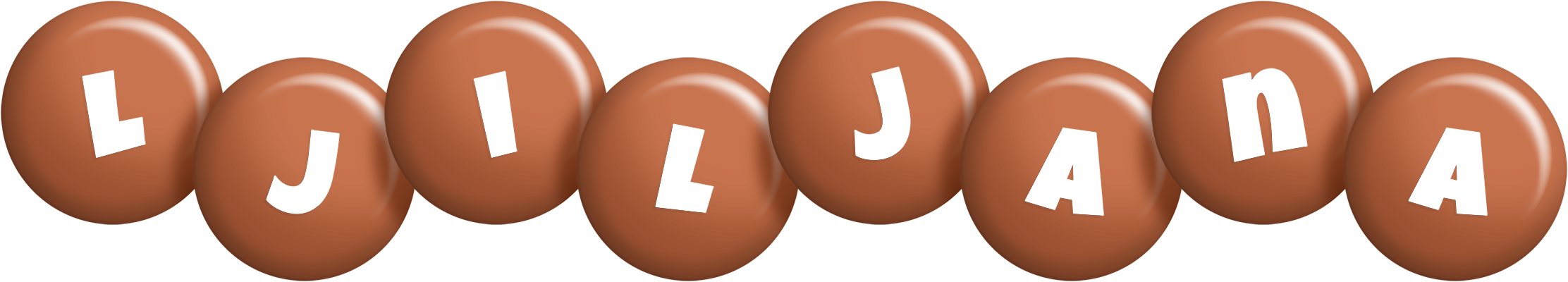 Ljiljana candy-brown logo