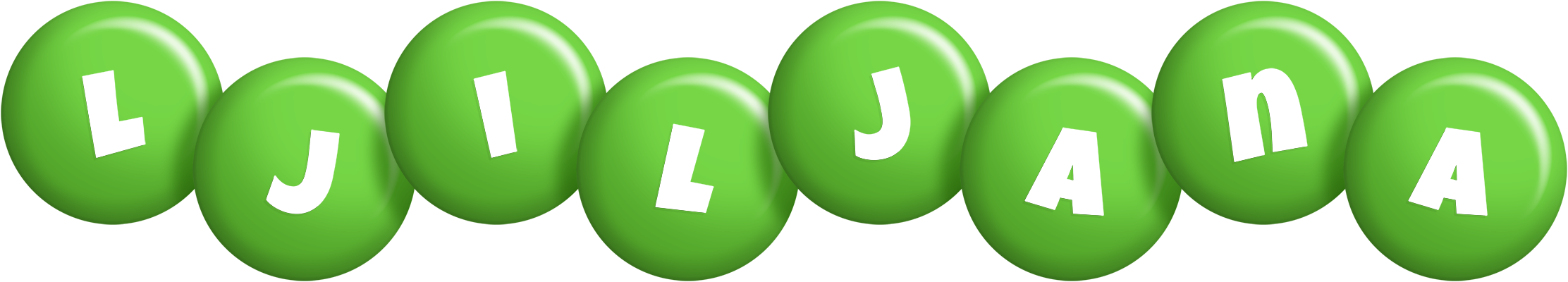 Ljiljana candy-green logo