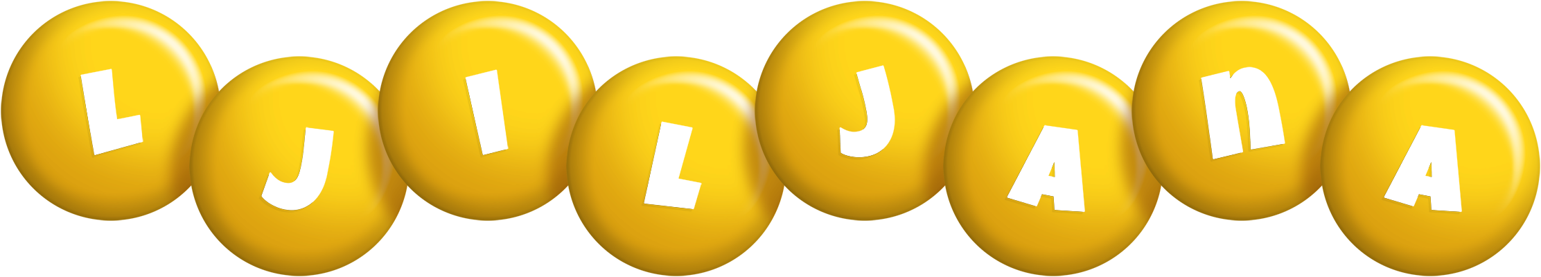 Ljiljana candy-yellow logo