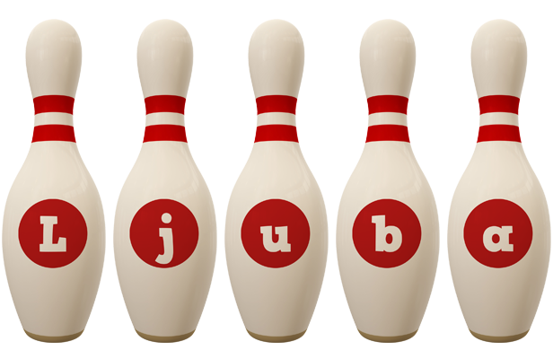 Ljuba bowling-pin logo