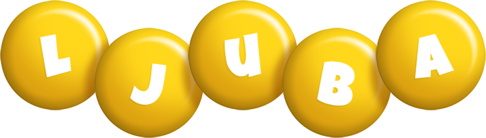 Ljuba candy-yellow logo