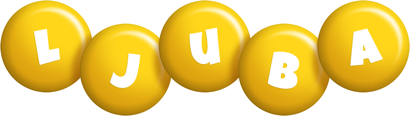 Ljuba candy-yellow logo