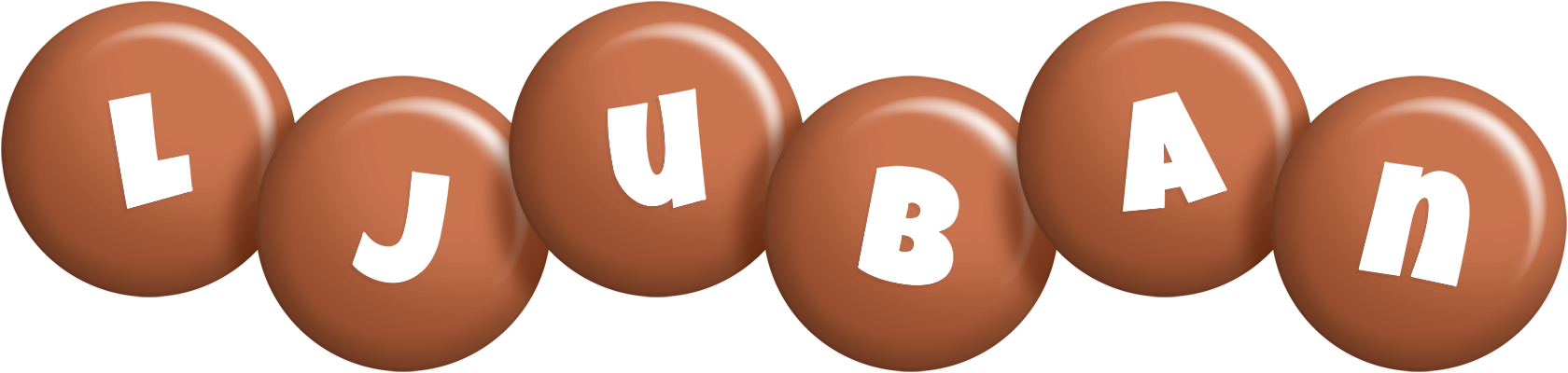 Ljuban candy-brown logo