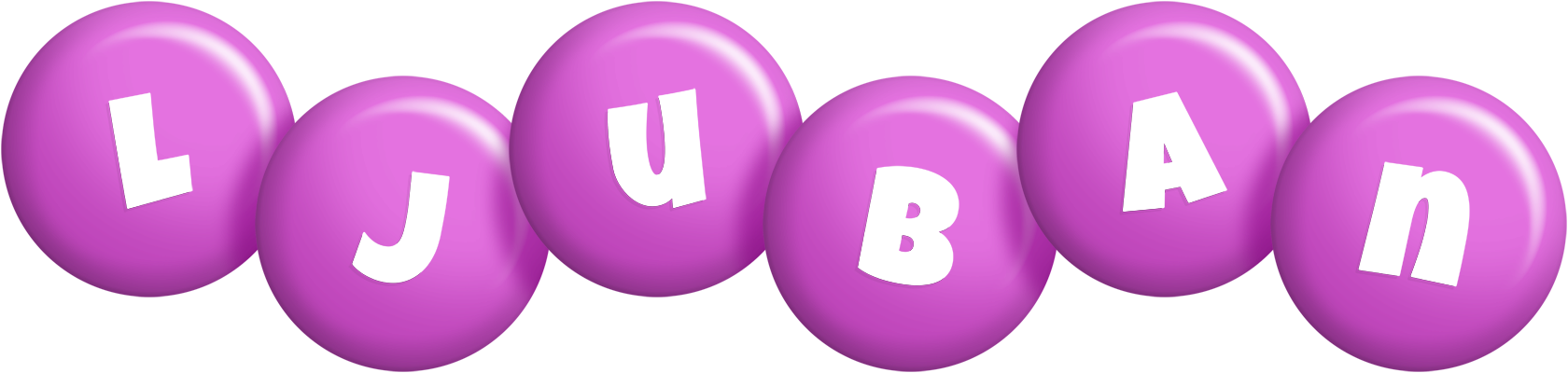 Ljuban candy-purple logo