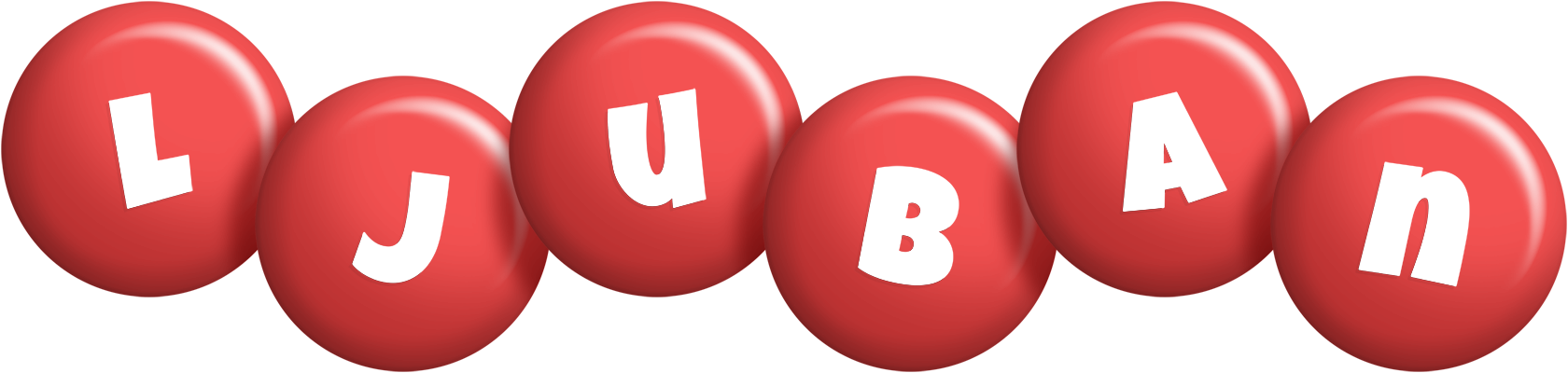 Ljuban candy-red logo