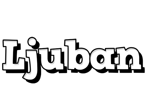 Ljuban snowing logo
