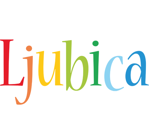 Ljubica birthday logo