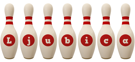 Ljubica bowling-pin logo