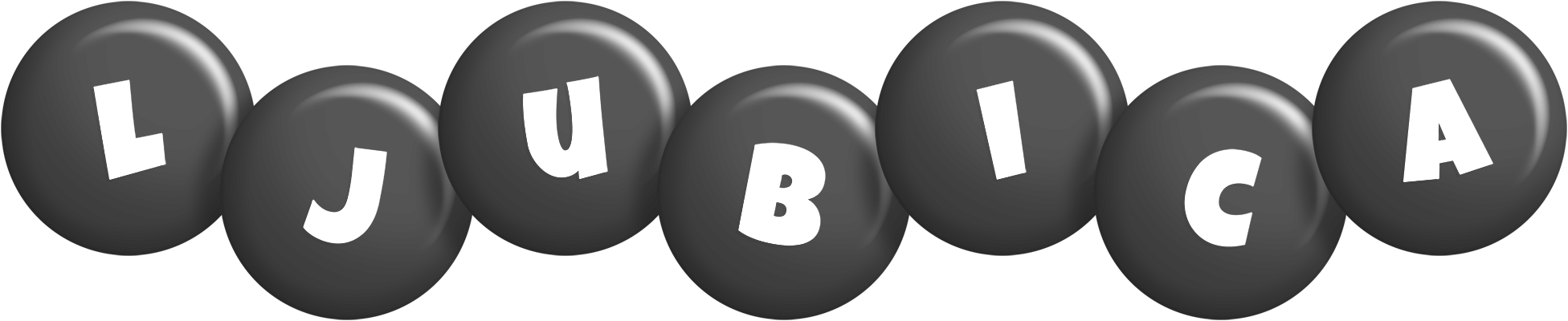Ljubica candy-black logo