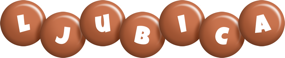 Ljubica candy-brown logo