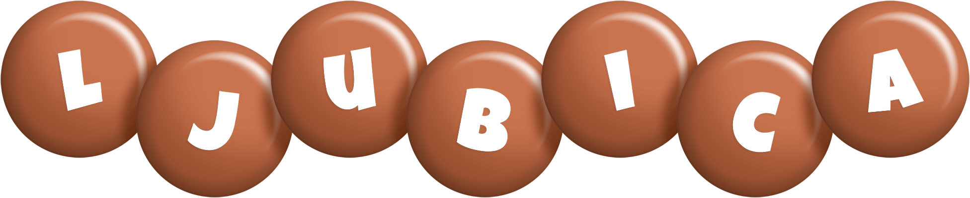Ljubica candy-brown logo