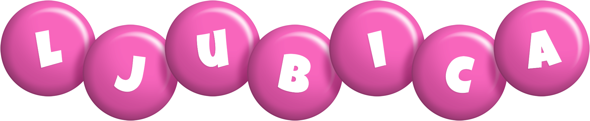 Ljubica candy-pink logo