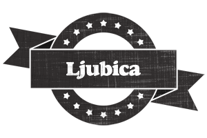 Ljubica grunge logo