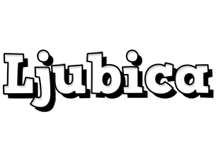 Ljubica snowing logo