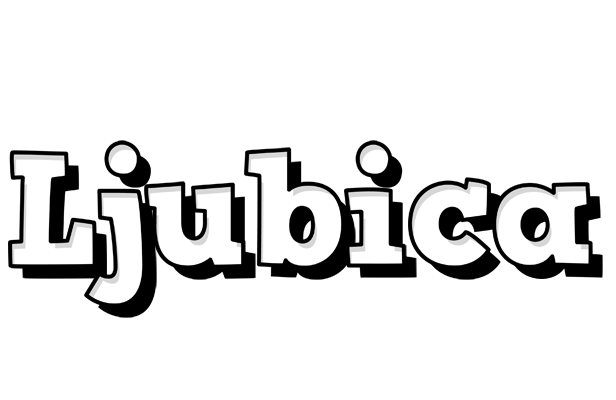 Ljubica snowing logo