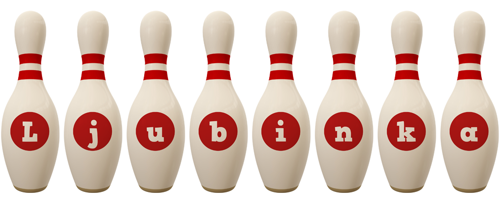 Ljubinka bowling-pin logo