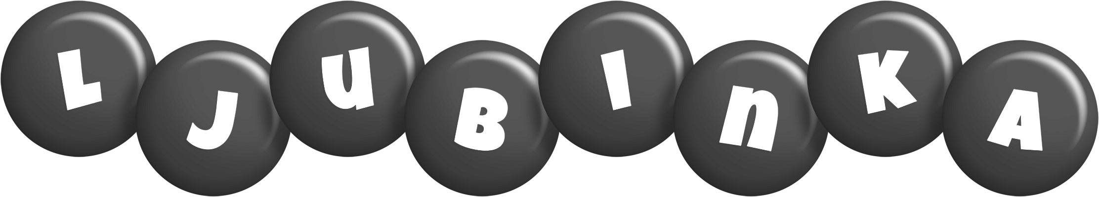Ljubinka candy-black logo