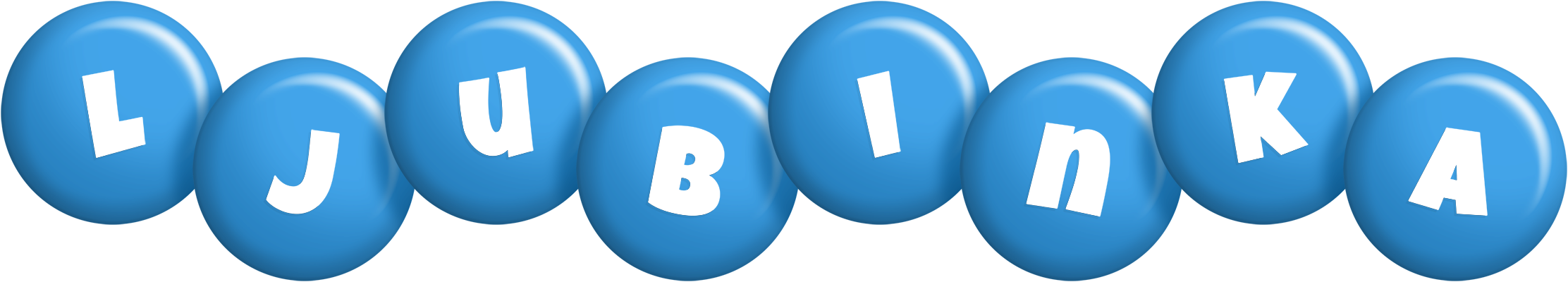 Ljubinka candy-blue logo