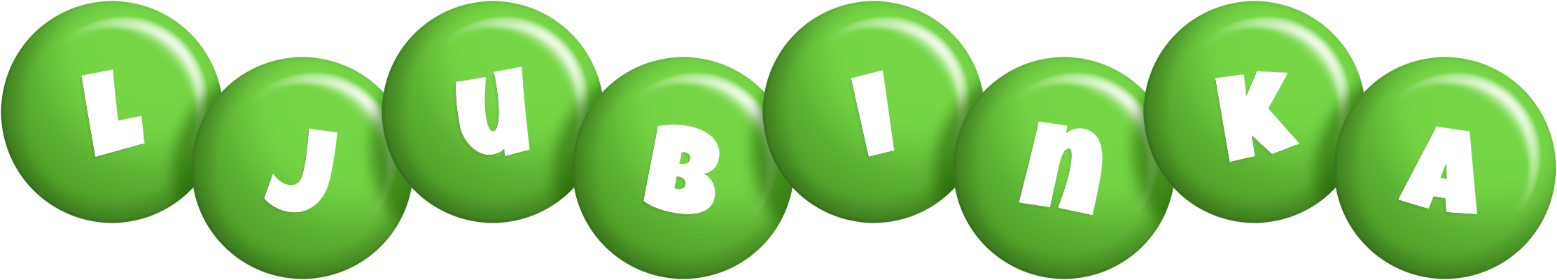 Ljubinka candy-green logo