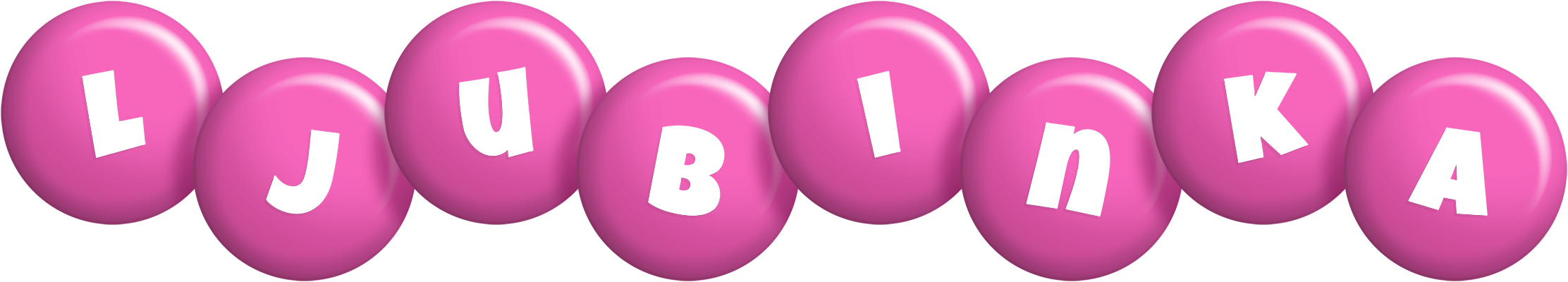 Ljubinka candy-pink logo