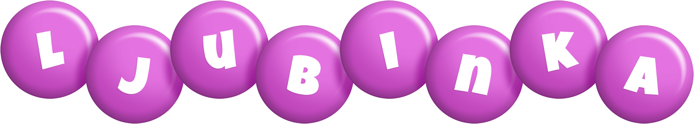Ljubinka candy-purple logo