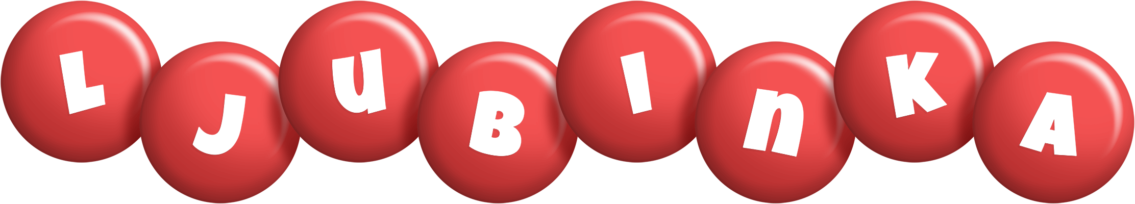 Ljubinka candy-red logo