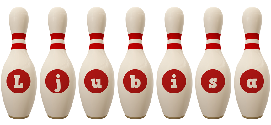Ljubisa bowling-pin logo