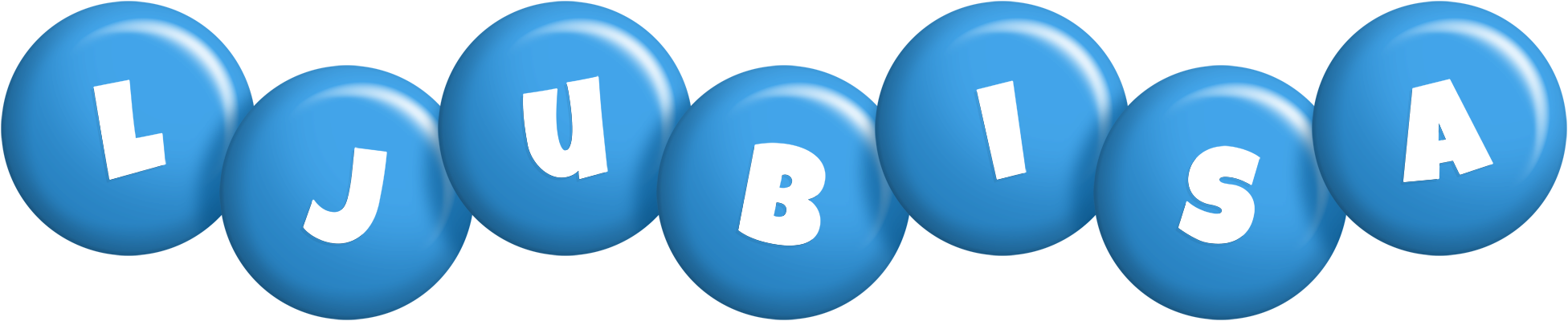 Ljubisa candy-blue logo