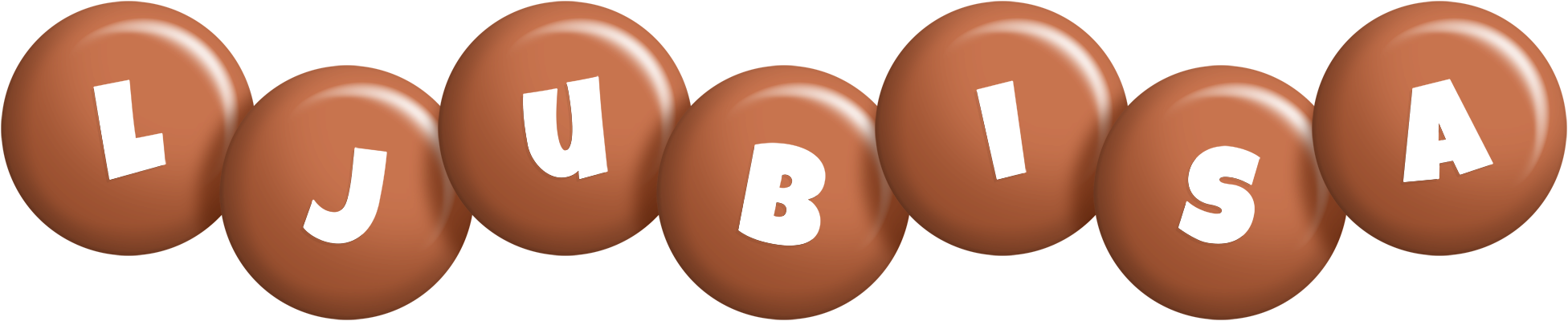 Ljubisa candy-brown logo