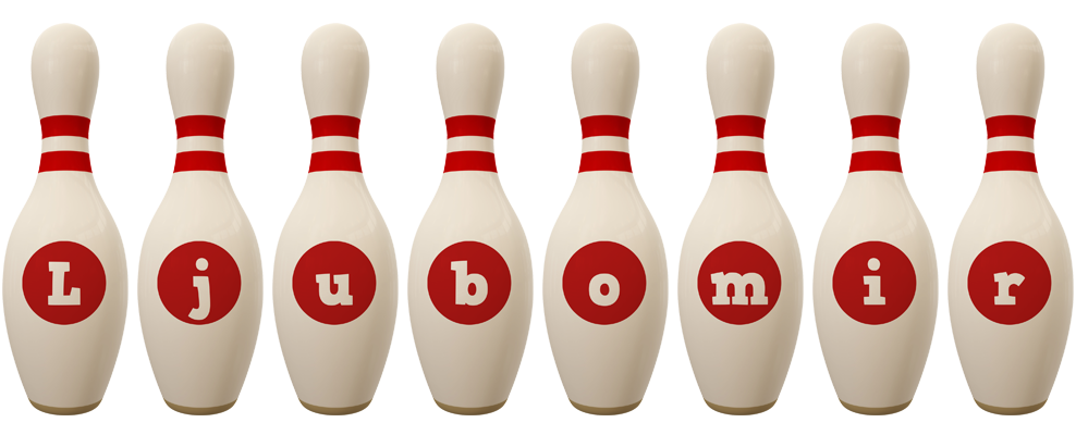 Ljubomir bowling-pin logo