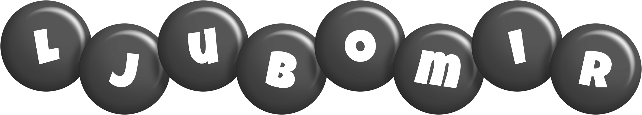 Ljubomir candy-black logo