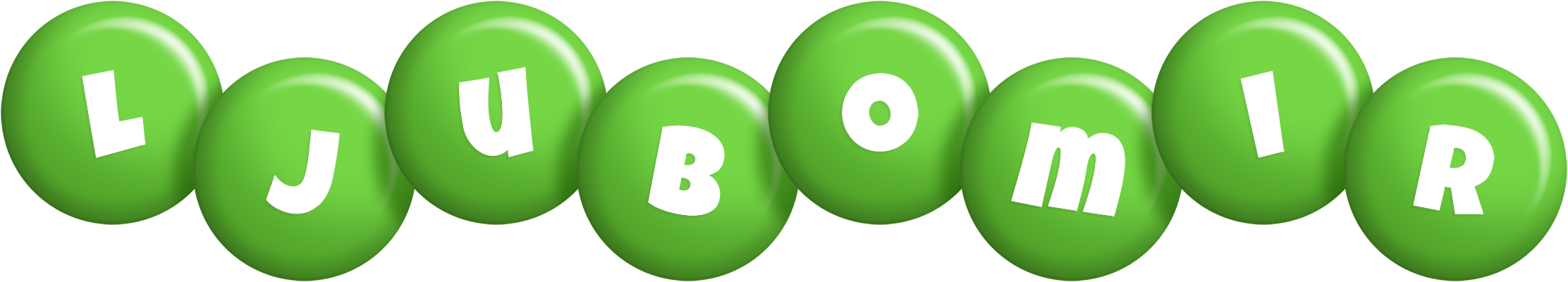 Ljubomir candy-green logo