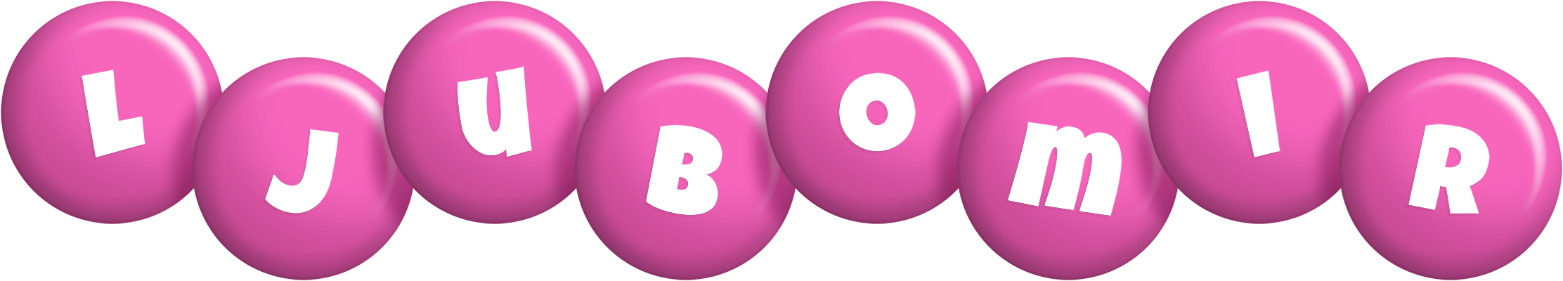 Ljubomir candy-pink logo