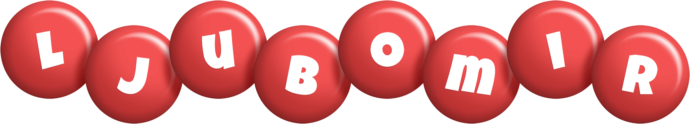 Ljubomir candy-red logo