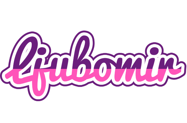 Ljubomir cheerful logo