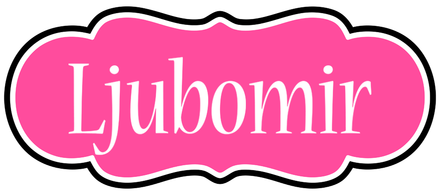 Ljubomir invitation logo