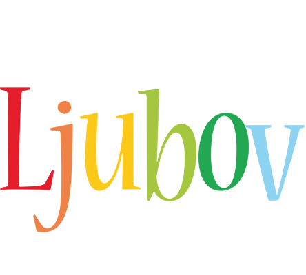 Ljubov birthday logo